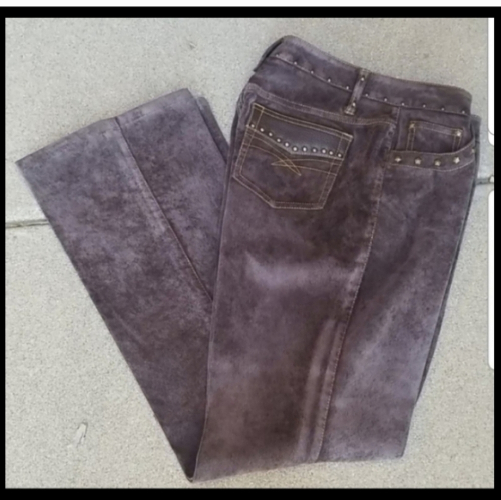 COPY1 - Reba Jean's  * Chocolate with gold studs corduroy